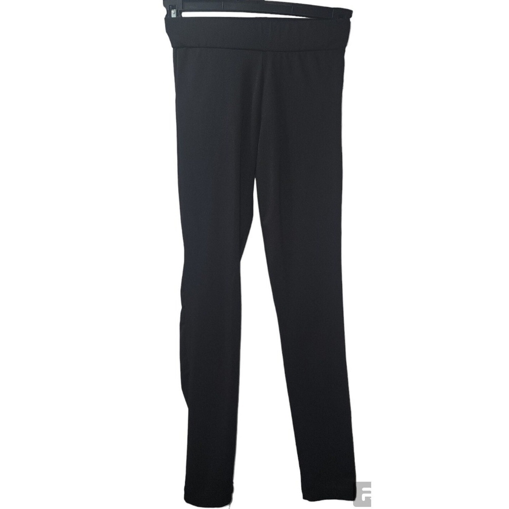 Ambiance Black Leggings High Waist Stretch Casual Size S